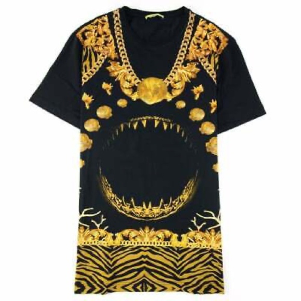 Versace Jeans Black Shark Jersey Manarola Tshirt NWT Model B2HPD7B4-PDM603C M